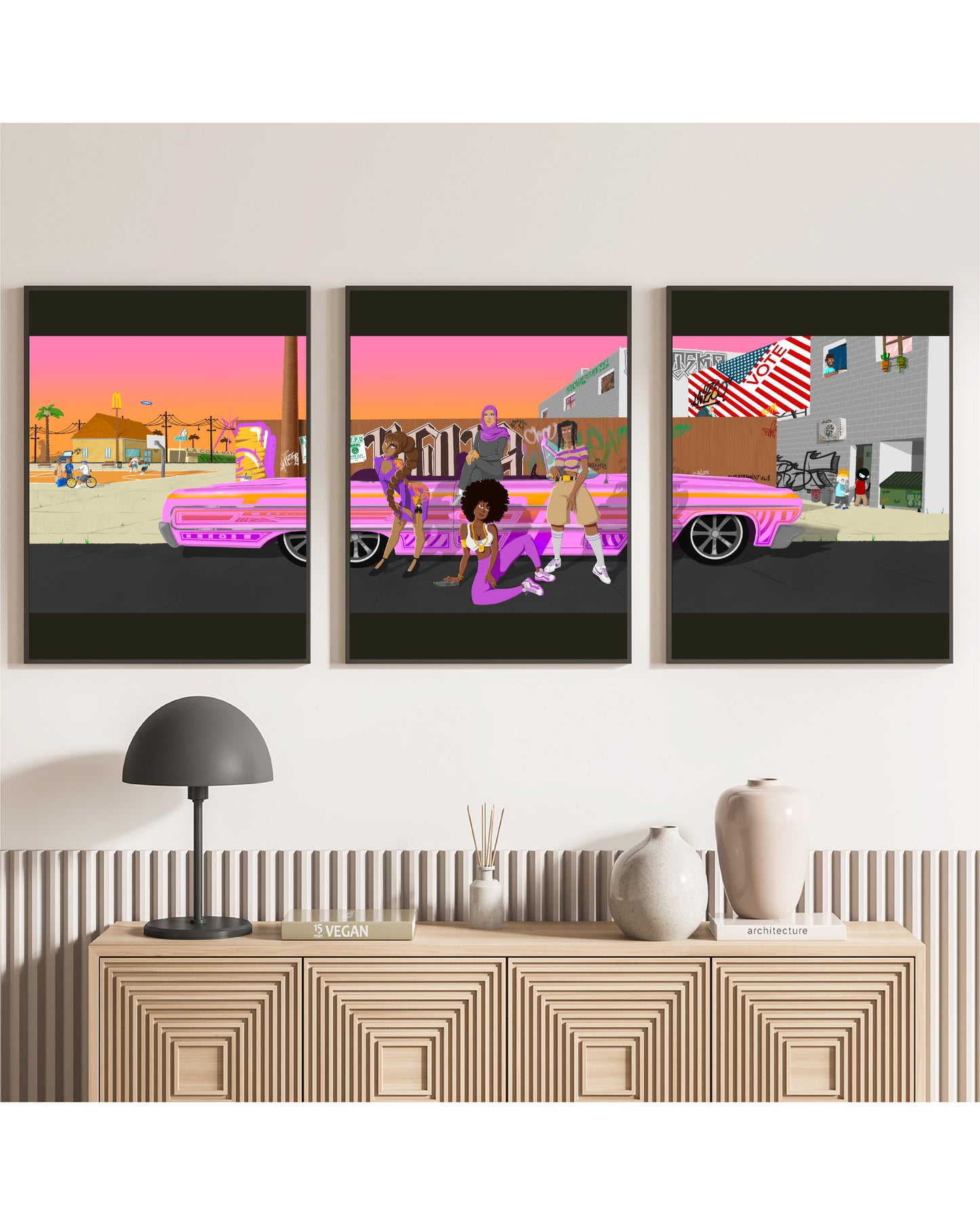 Triptyque BAD GYALZ